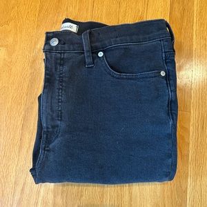 Madewell Women's Black Starkey Cali Demi Boot Jeans Size 32 NEW